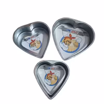 قالب کیک موج مدل قلب بسته 3 عددی