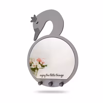 آینه دکوراتیو طرح قو مدل MKids57