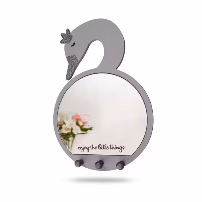 آینه دکوراتیو طرح قو مدل MKids57