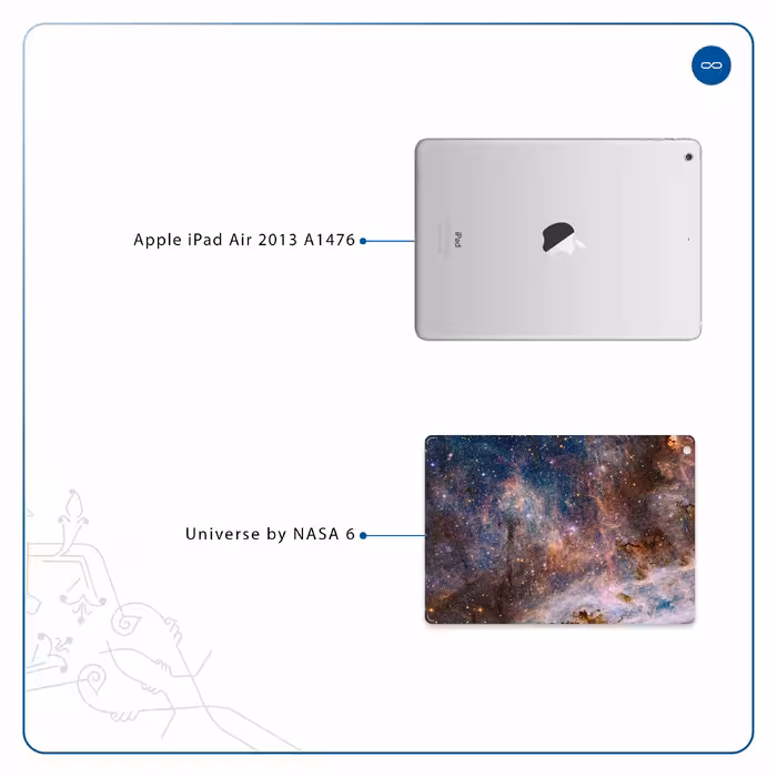 برچسب پوششی ماهوت مدل Universe-by-NASA-6 مناسب برای تبلت اپل iPad Air 2013 A1476