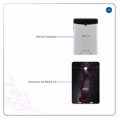 برچسب پوششی ماهوت مدل Universe-by-NASA-2 مناسب برای تبلت وریکو Unipad