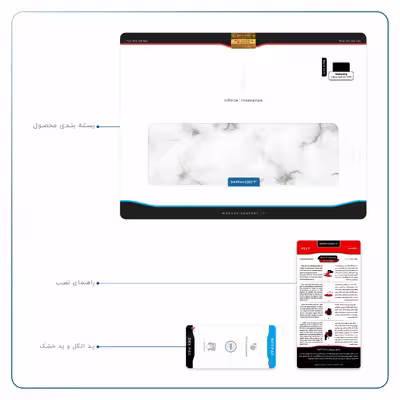 برچسب پوششی ماهوت مدل Blanco-Smoke-Marble مناسب برای تبلت سامسونگ Galaxy Tab A 10.1 2019 T515