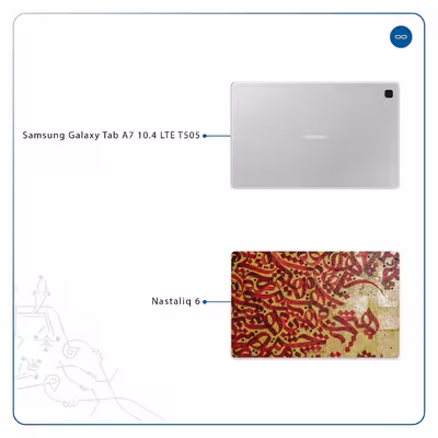 برچسب پوششی ماهوت مدل Nastaliq-6 مناسب برای تبلت سامسونگ Galaxy Tab A7 10.4 LTE 2020 T505
