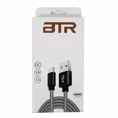 کابل تبدیل USB به USB-C بی تی ار مدل C1 طول 1 متر