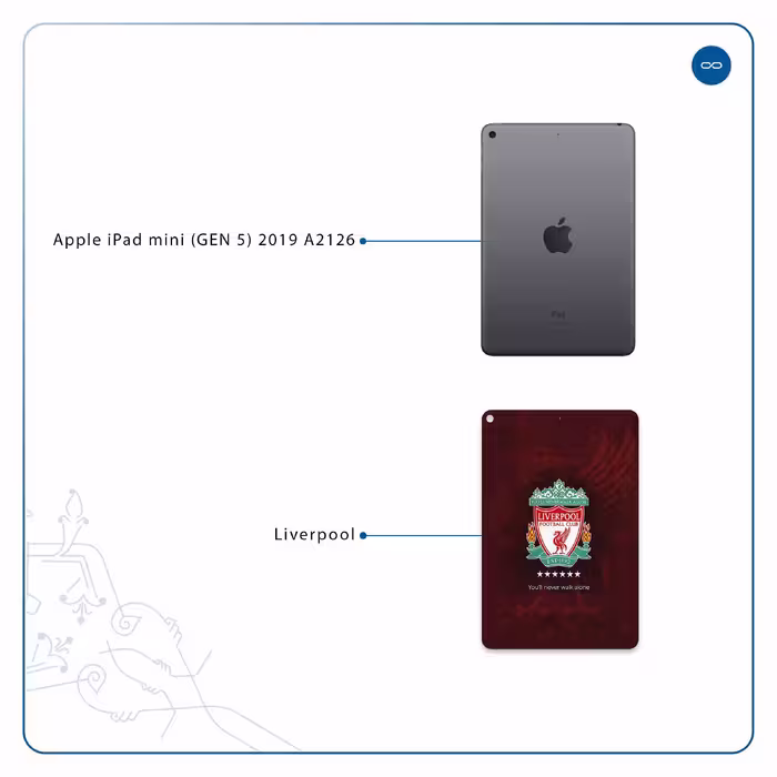 برچسب پوششی ماهوت مدل Liverpool مناسب برای تبلت اپل iPad mini (GEN 5) 2019 A2126