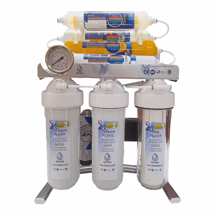 دستگاه تصفیه کننده آب رسا نور بابایی مدل X chrome m800 به همراه فیلتر بسته 4 عددی