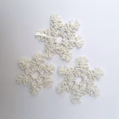 آویز بافتنی مدل زمستانی مجموعه 7 عددی