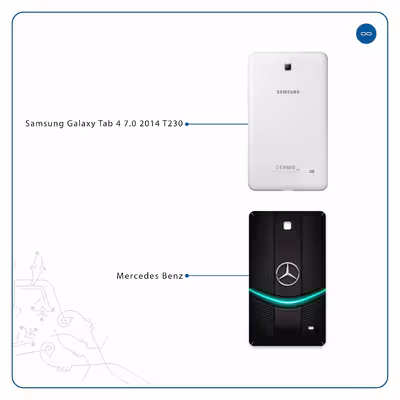 برچسب پوششی ماهوت مدل Mercedes-Benz مناسب برای تبلت سامسونگ Galaxy Tab 4 7.0 2014 T230