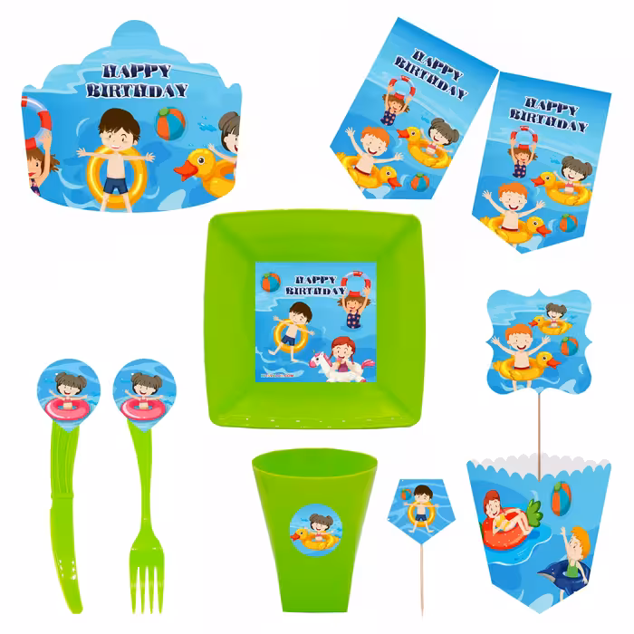  مجموعه 72 عددی تم تولد طرح شنا