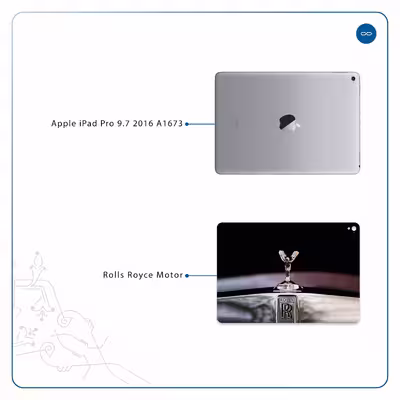 برچسب پوششی ماهوت مدل Rolls-Royce Motor مناسب برای تبلت اپل iPad Pro 9.7 2016 A1673