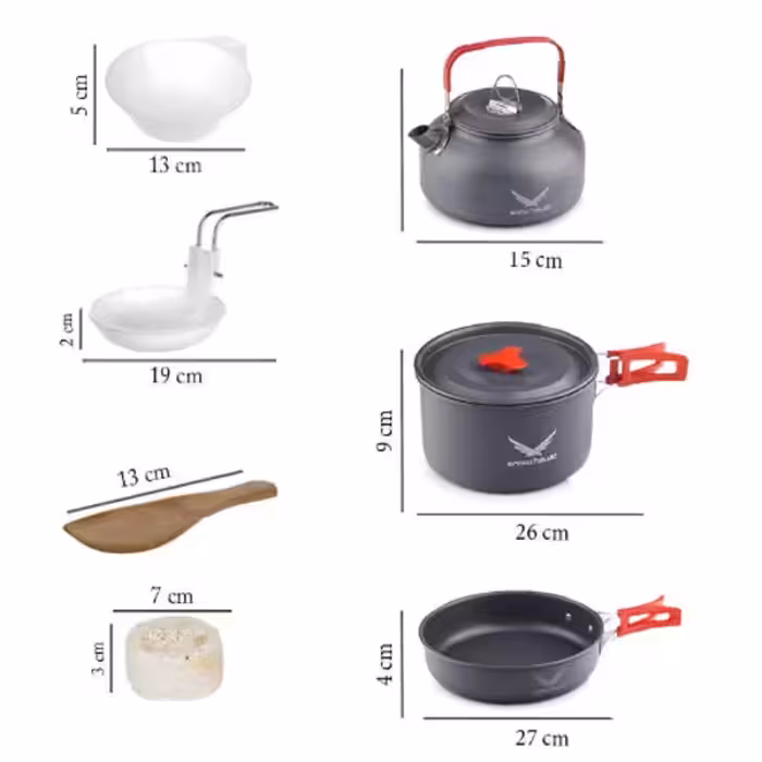 مجموعه ظروف کوهنوردی اسنو هاوک مدل دو نفره 