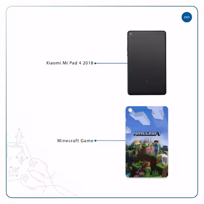 برچسب پوششی ماهوت مدل Minecraft-Game مناسب برای تبلت شیائومی Mi Pad 4 2018