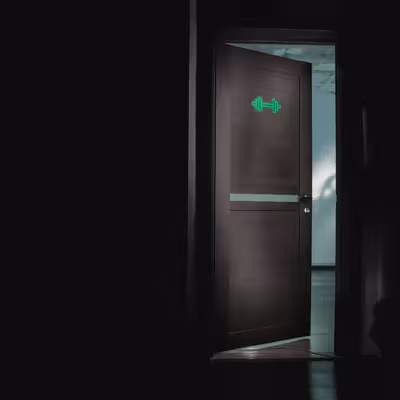 چراغ دیواری نئون دیزاین طرح Dumbbell_GR