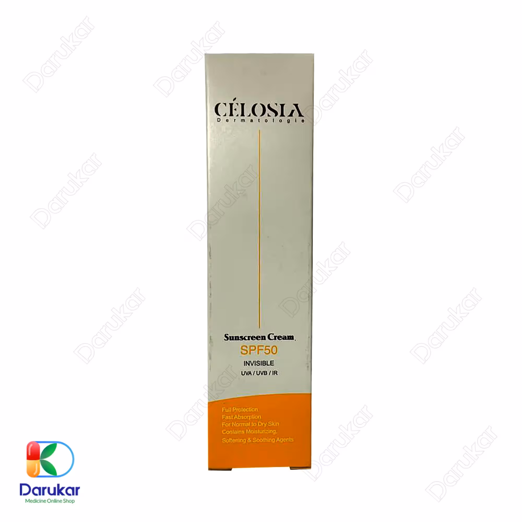کرم ضد آفتاب بی رنگ انواع پوست سلوسیا SPF50