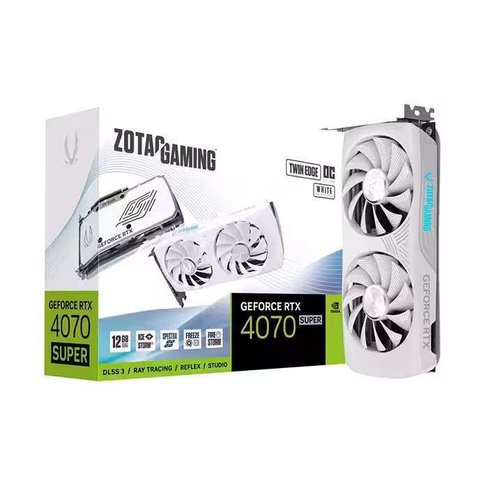 کارت گرافیک زوتاک GeForce RTX 4070 SUPER Twin Edge OC White Edition 12GB