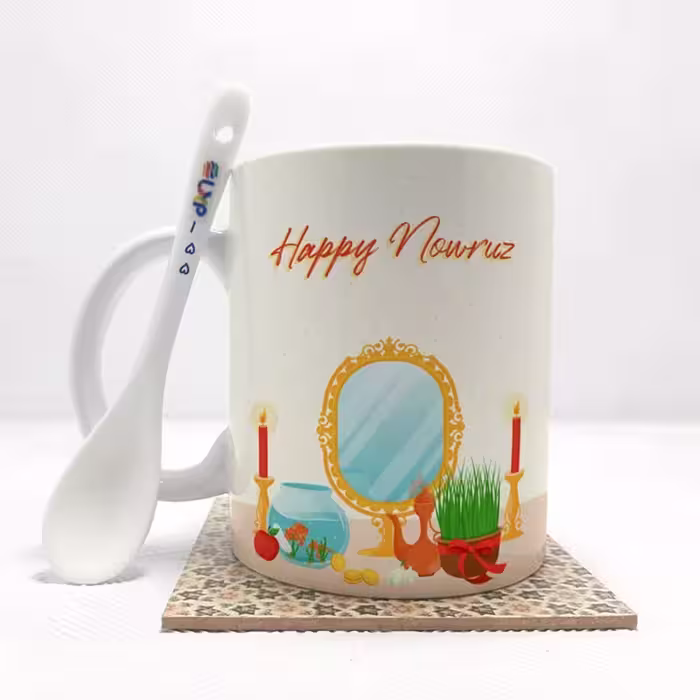 خرید ماگ-لیوان    Happy Nowruzبدون .،زیر لیوانی  . کد 155