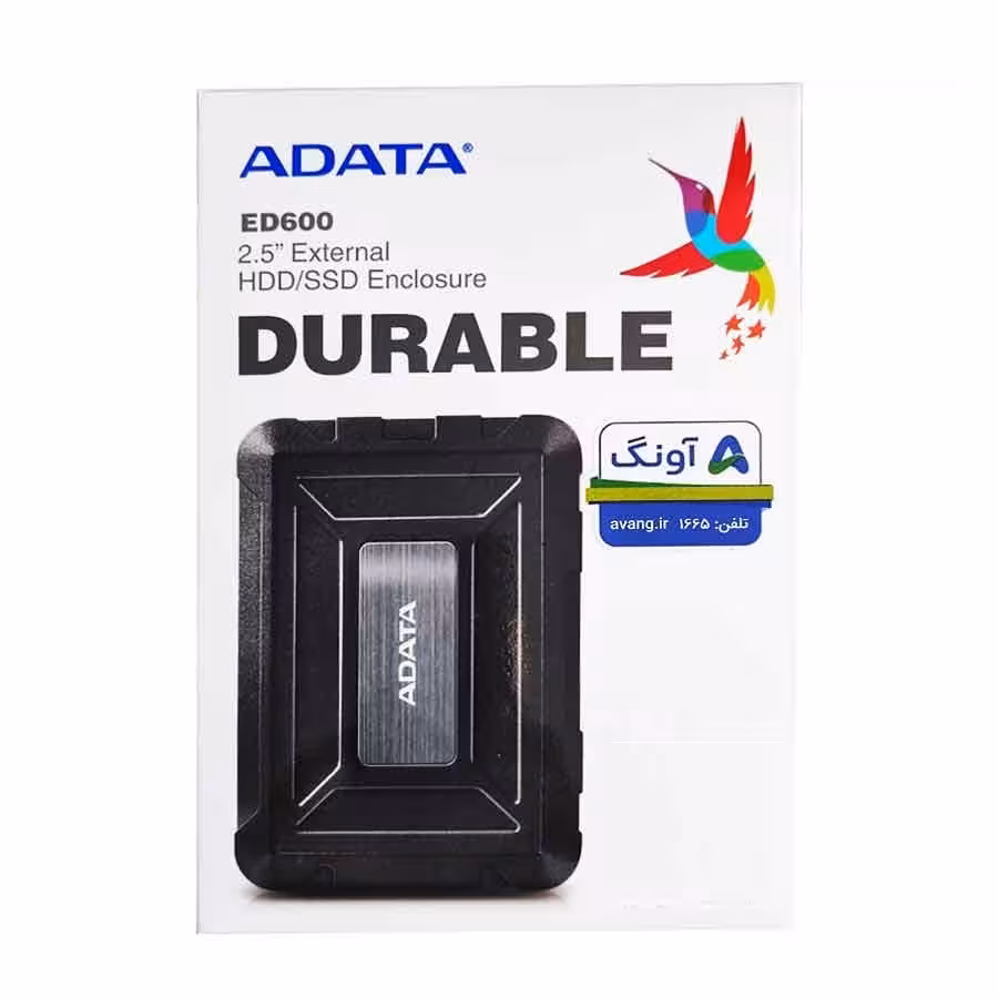 هارد اکسترنال  ای دیتا ظرفیت 2 ترابایت 2TB   ADATA ED600  گارانتی 18 ماهه