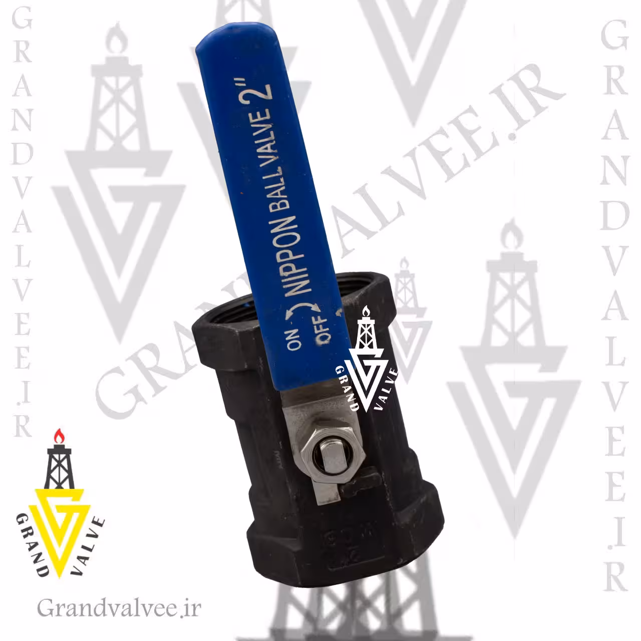 کد:1131 شیرگازی 1000وگ &quot;2  اینچ فولادی یک تیکه رزوه ای