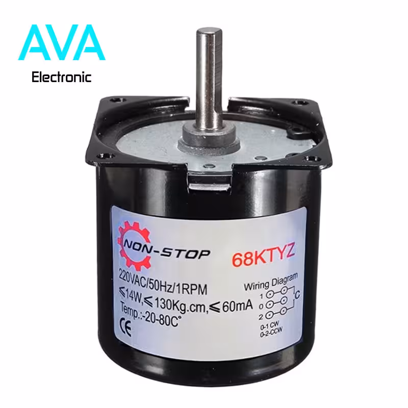 موتور گیربکس 1 دور 68KTYZ – 220VAC مارک NON – STOP