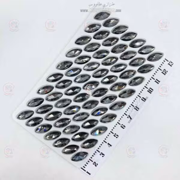 مارکیز چشمی سنگی 7 در 15 ( دودی ) ورق 63 عددی