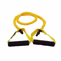 کش بدنسازی CX تراباند روکش دار با مقاومت 7 کیلوگرم Yellow