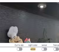 چراغ LED گرد نقطه ای سه تایی همراه با ترانس به قطر 4 سانتی متر فانتونی کد N677