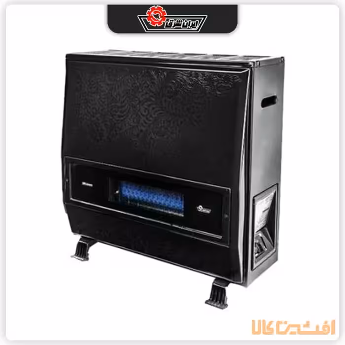 بخاری دودکش دار ایران شرق مدل 9000 (شقایق SH90) طرح مهتاب