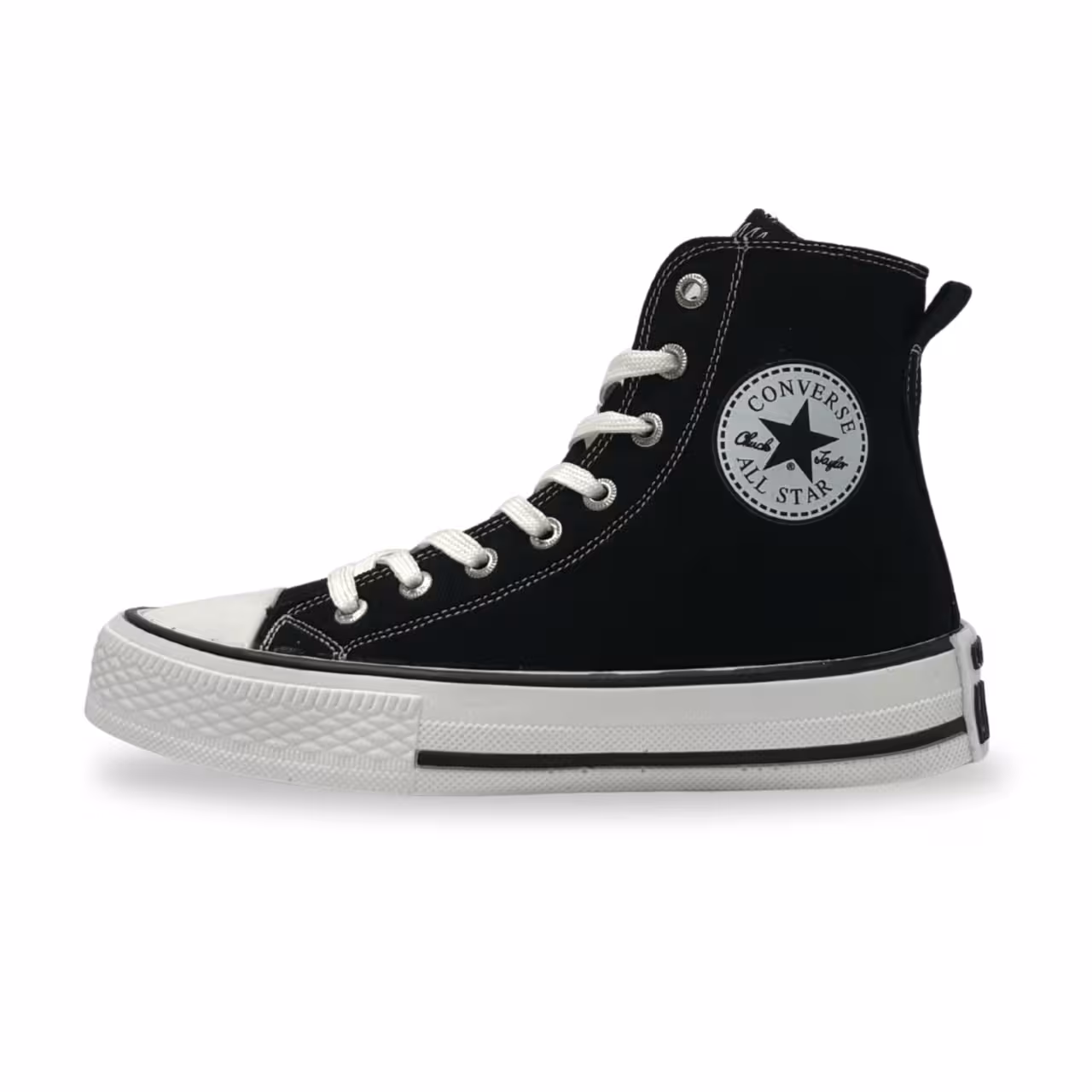 کتونی زنانه مدل الستار ساقدار رنگ مشکی