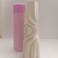 قالب سیلیکونی شمع استوانه پیج بزرگ 