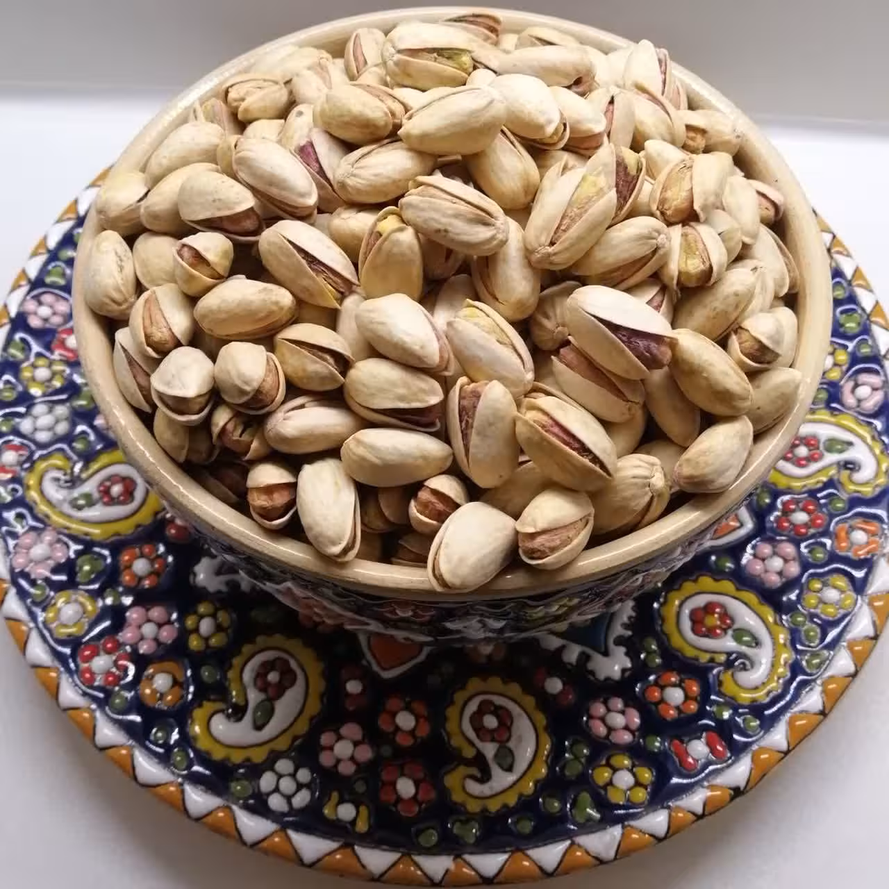 پسته بادامی تازه امسالی بوداده(3 کیلویی)تخفیف ویژه