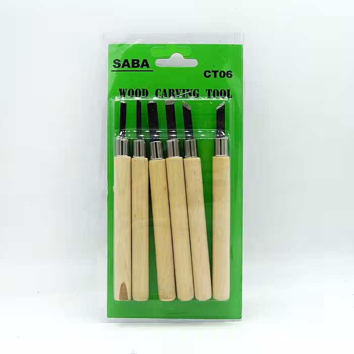 مغار 6 عددي دسته چوبي - CT06