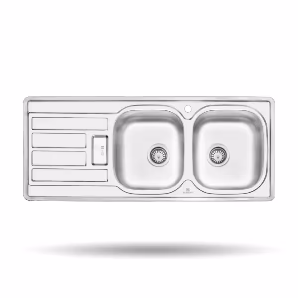 سینک ظرفشویی نیمه فانتزی توکار پرنیان استیل مدل PS 2201