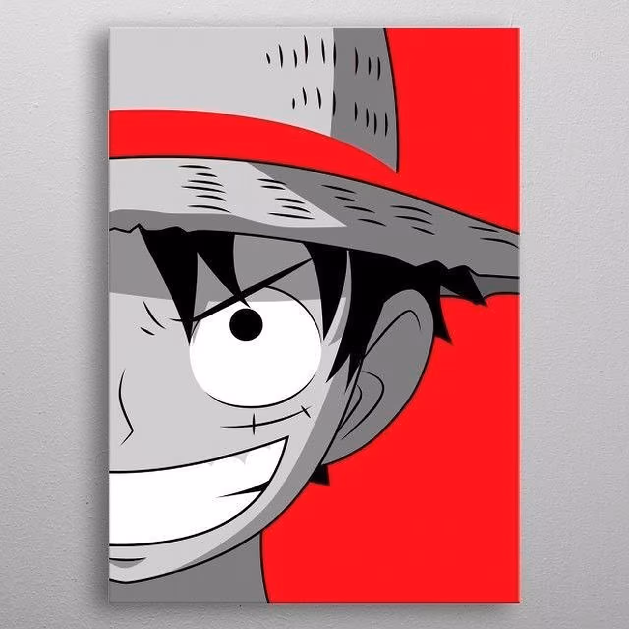 تابلو نقاشی طرح وان پیس لوفی   ( ابعاد 40 در 50 )