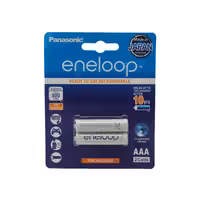 باتری نیم قلمی شارژی پاناسونیک Eneloop ظرفیت 800mAh بسته 2 عددی