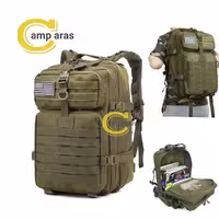 کوله پشتی تاکتیکال برزنتی 50 لیتر نظامی QTQY اورجینال - کمپ آراس