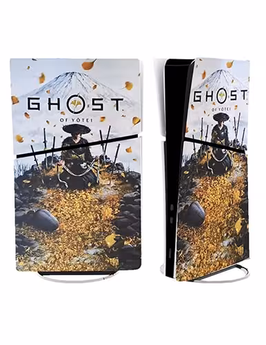 برچسب کنسول PS5 SLIM (GO) طرح GHOST OF YOTEI