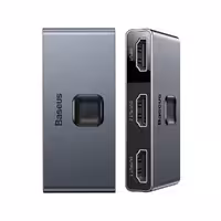 سوییچ دو پورت HDMI بیسوس Baseus Matrix HDMI Splitter Space CAHUB-BC0G