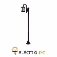 چراغ حیاطی و پارکی مدرن کلاسیک فلورال کد 1721 شعاع الکتریک