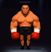 مدل سه بعدی فیگور مایک تایسون (STL)