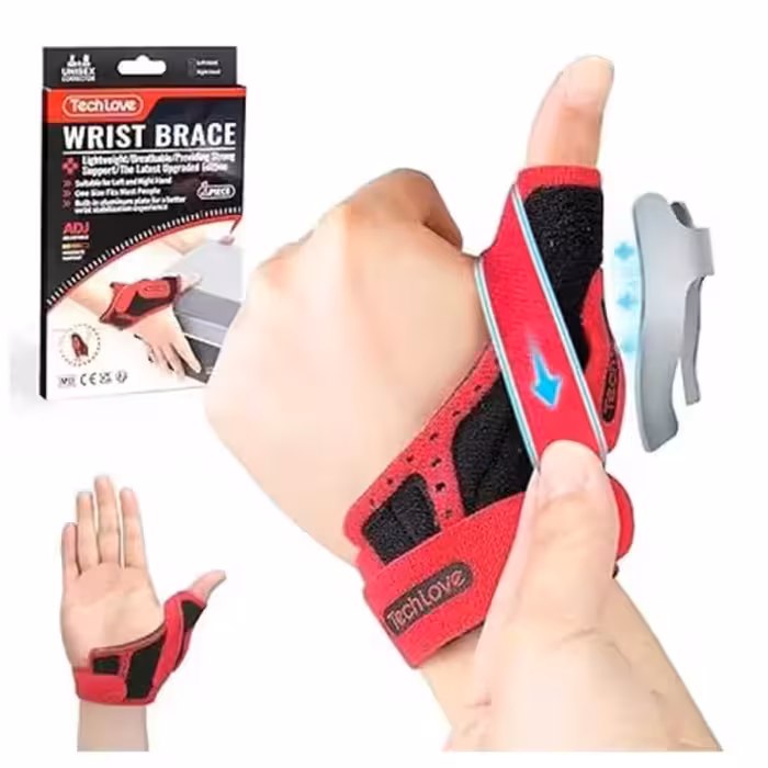 خرید و قیمت مچ‌بند و آتل شست Tech Love محافظ تخصصی مفاصل CMC و CMP - کی ام کالا