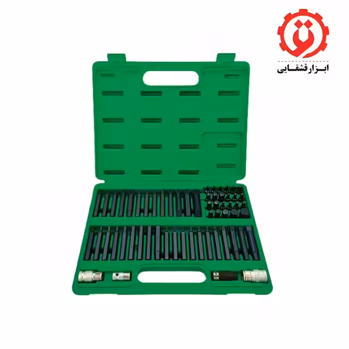 جعبه بیت آلنی 60 پارچه 1/2, 3/8 درایو تاپ تول مدل GCAI6003