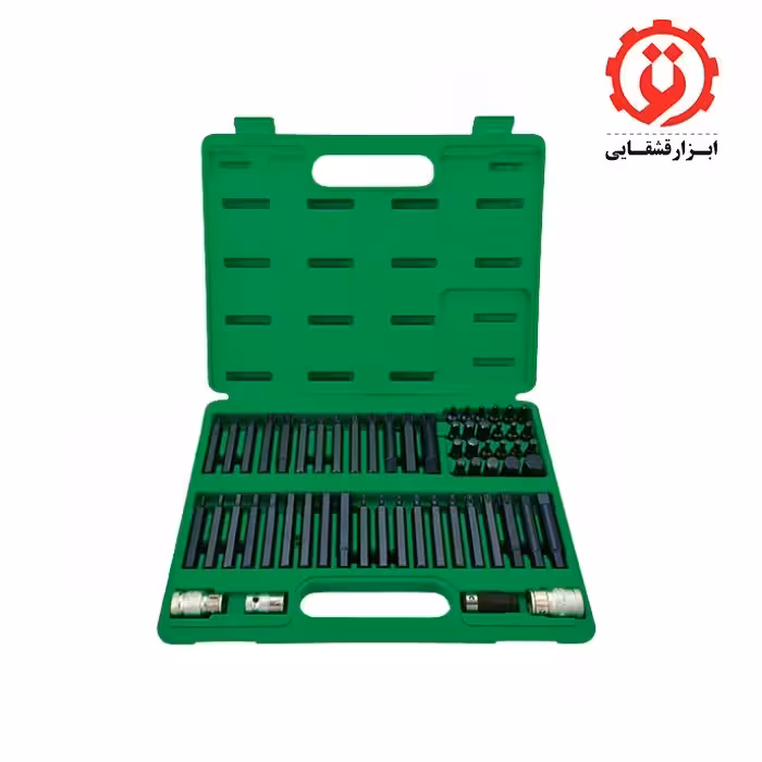 جعبه بیت آلنی 60 پارچه 1/2, 3/8 درایو تاپ تول مدل GCAI6003