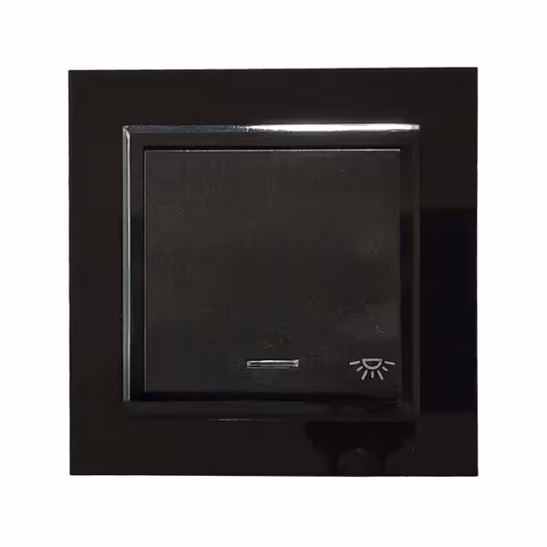 کلید و پریز برلیان پلکسی مشکی - شاسی-راه-پله-کلاسیک