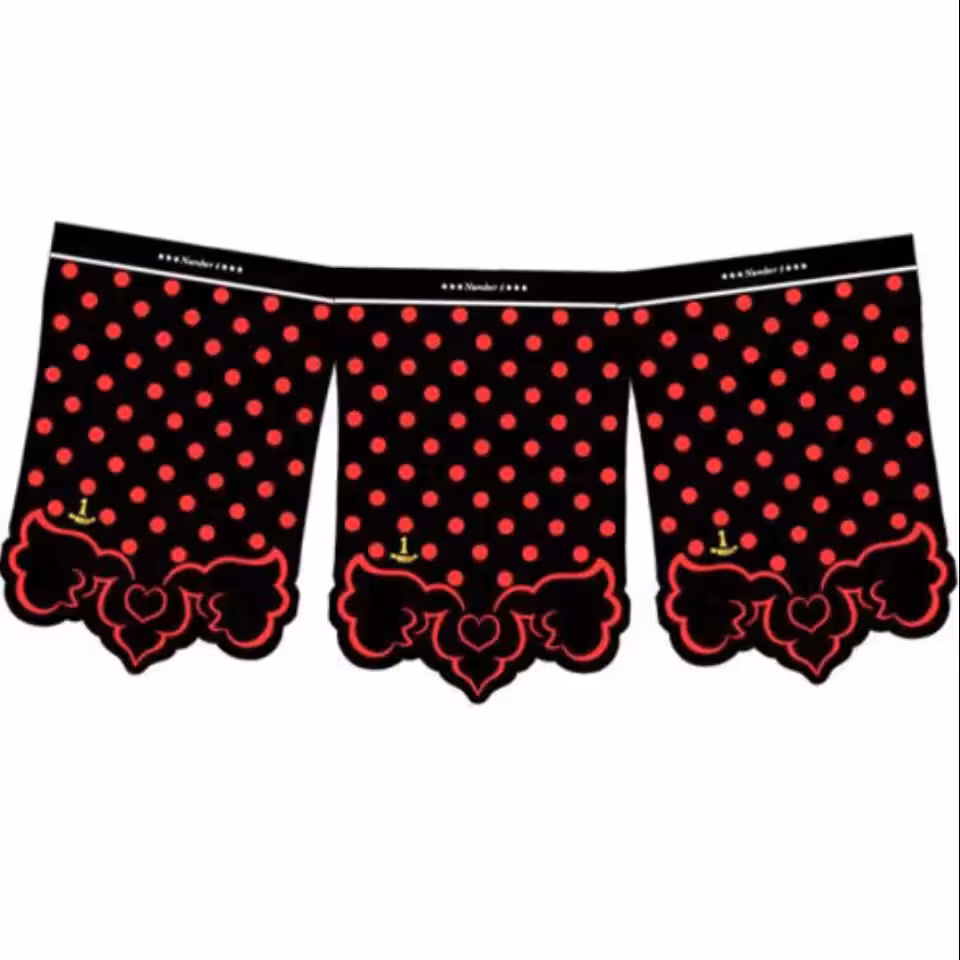 تم تولد ریسه تولدی تم مشکی خال قرمز(پک یک متری)