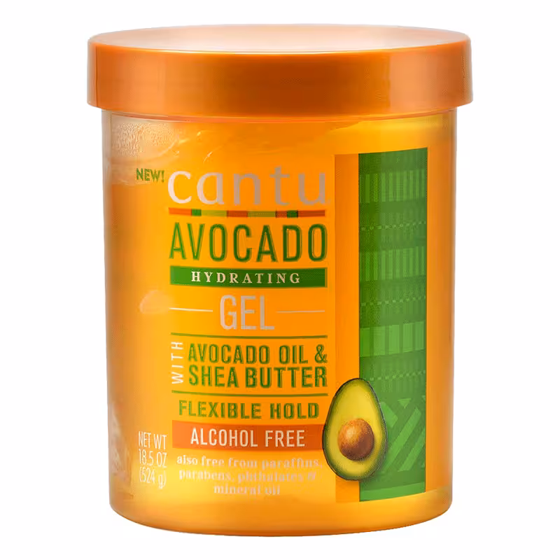 ژل آبرسان شی باتر روغن آووکادو کانتو موهای فر Cantu Shea Butter Avocado Oil Hydrating Gel 524g • خوش آرا