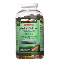 روغن ماهی سالمون آلاسکا کرکلند اصل | Kirkland Wild Alaskan Salmon Fish Oil 320 softgels