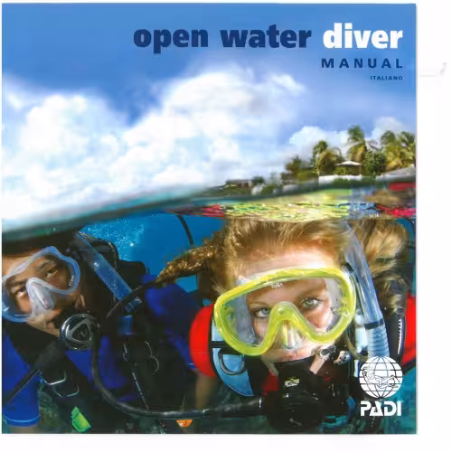 خرید و دانلود نسخه کامل کتاب Open Water Diver, Manual, PADI (italiano)