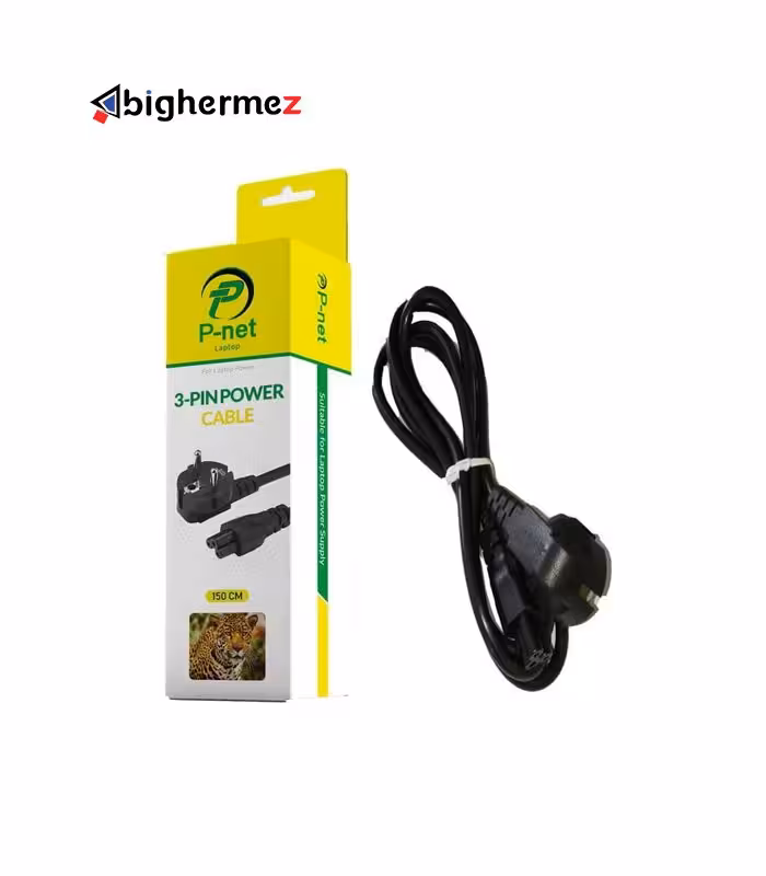 کابل برق لپ تاپ پی نت به طول 1.5 متر