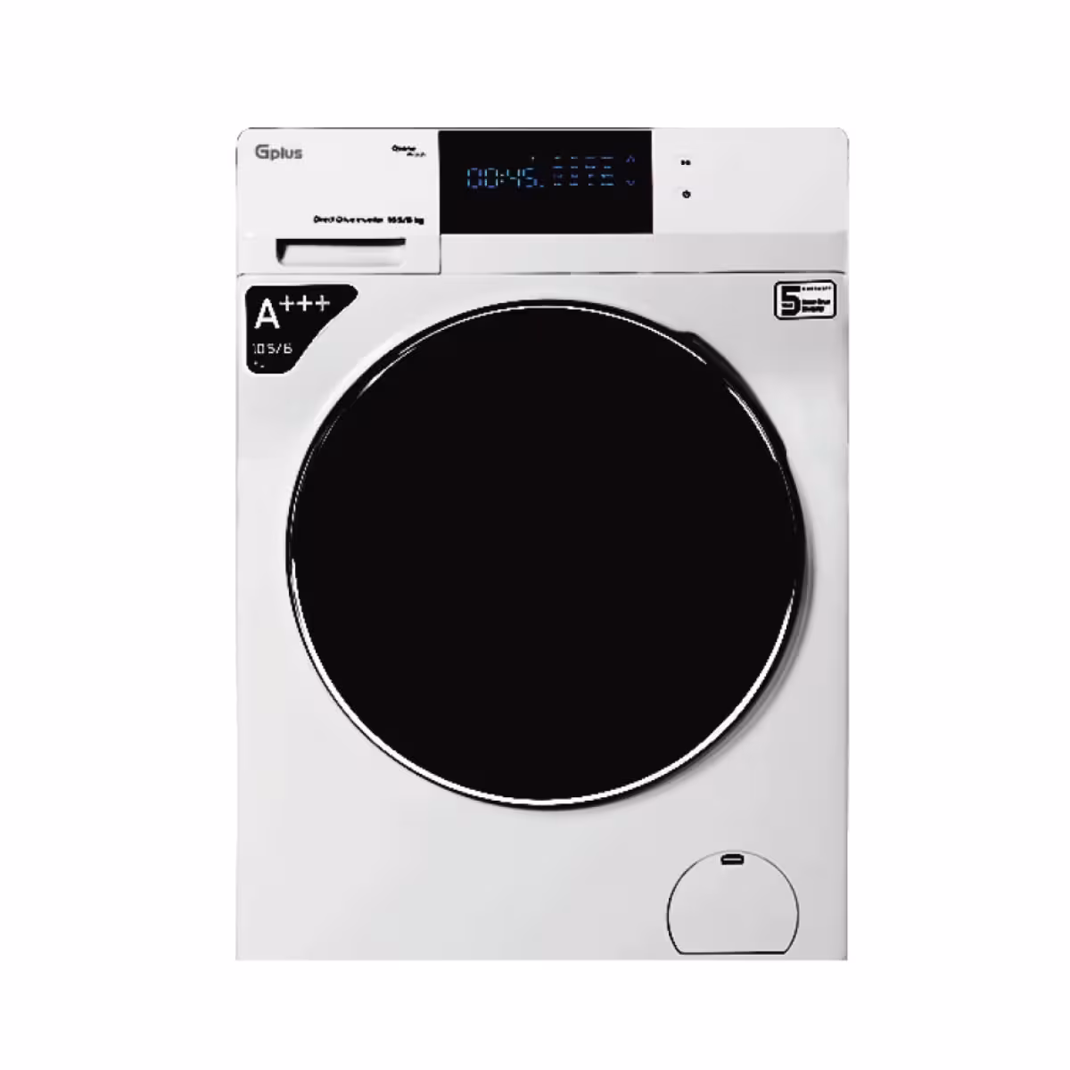 قیمت ماشین لباسشویی 10.5 کیلویی جی پلاس مدل GWM-PD106