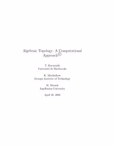 خرید و دانلود نسخه کامل کتاب Algebraic topology: A computational approach